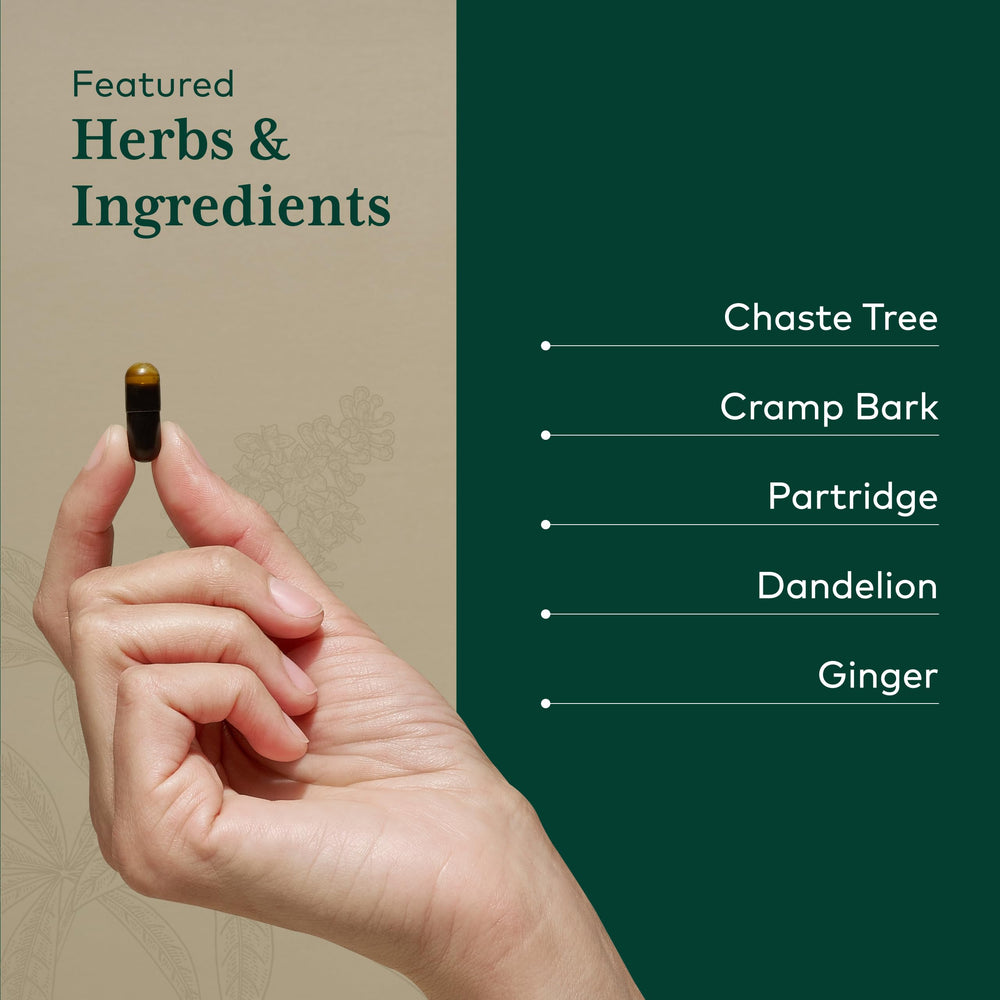 Ginger root extract detail in Gaia Herbs PRO Vitex highlighting premium health support.