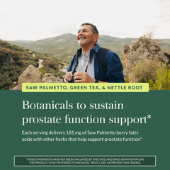 Gaia Herbs Prostate Health nettle root closeup, potential urinary support.