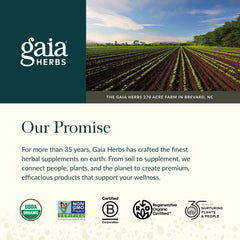 Gaia Herbs Quick Defense andrographis detail showcases traditional herbal use
