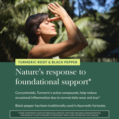 Black pepper extract aiding curcumin absorption in Gaia Herbs product