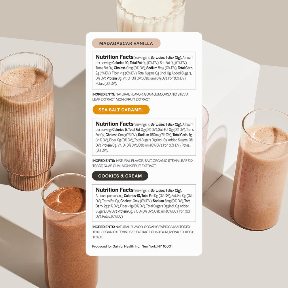 Gainful Everyday Whey packaging highlights 14 servings and flavor options