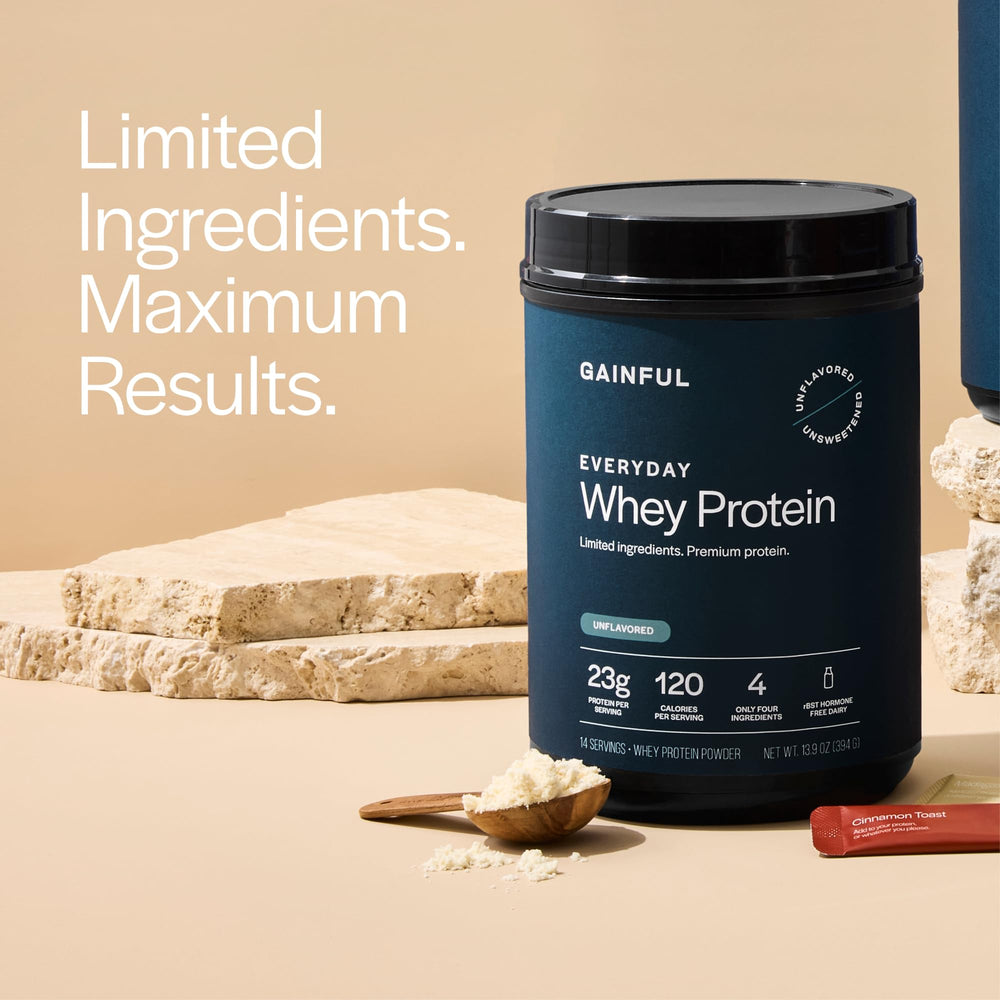 Gainful Everyday Whey post-workout shake supports steady amino acids