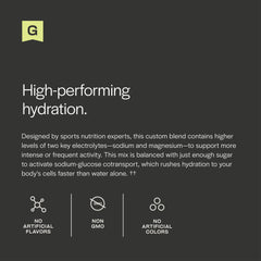 Gainful Hydration packet being stirred into a glass of water for quick hydration