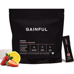 Gainful hydration packets front view for on-the-go hydration.