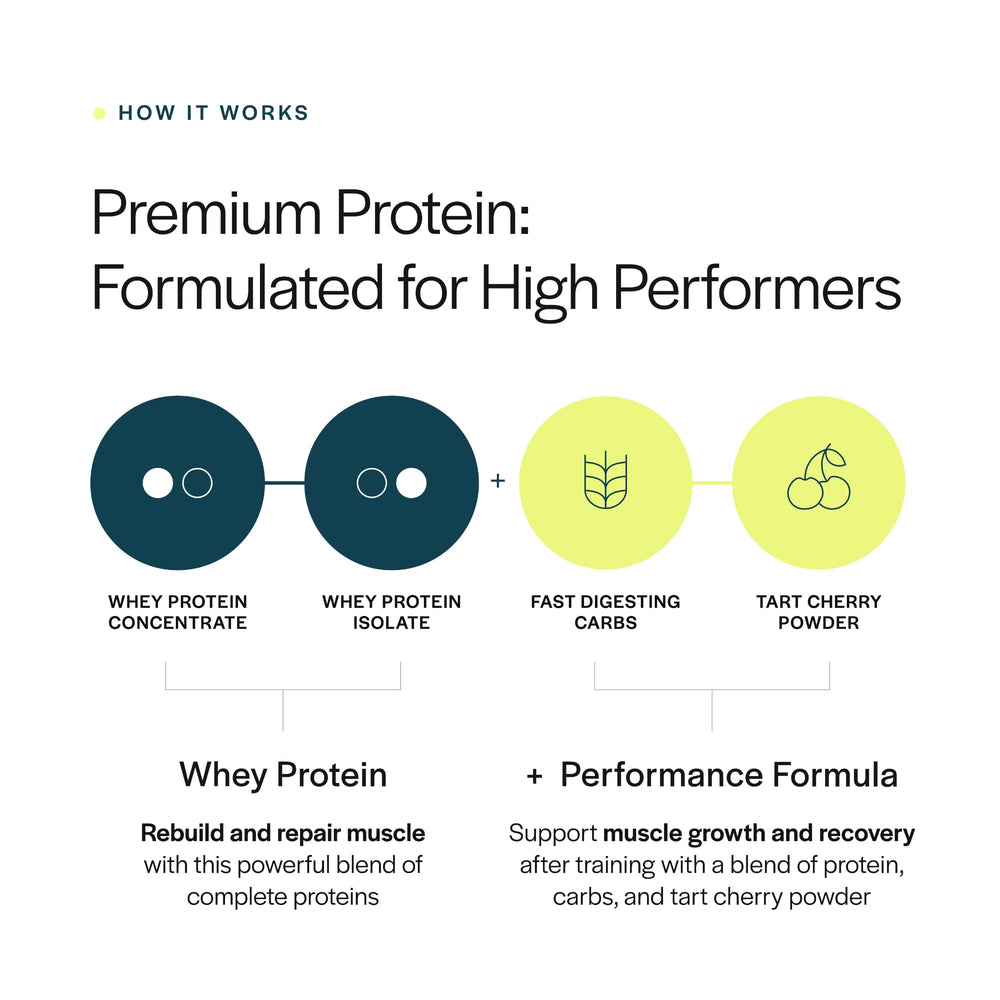 Gainful Performance Whey Protein Powder tart cherry ingredient suggests recovery-focused benefits