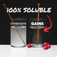 Gains in Bulk Instantized Creatine in shaker bottle ready for workouts