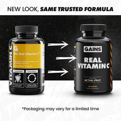 GAINS IN BULK Real Vitamin C chewable natural flavors for pleasant daily use