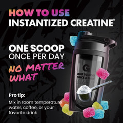 GAINS IN BULK Sour Gummy flavor bottle emphasizes tasty flavor option.