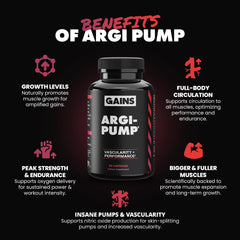 GAINS IN BULK Argi-Pump pour demonstrates convenient pre-workout dosing.