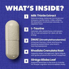 Gains in Bulk Elevated Nootropic bottle with glass demonstrates premium energy support.
