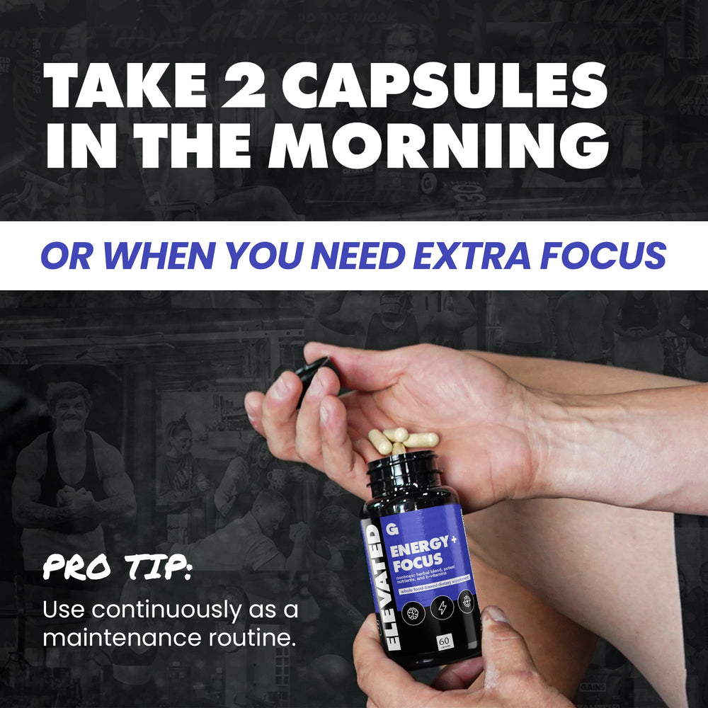 Gains in Bulk Elevated Nootropic ingredients chart communicates quality and third-party testing.