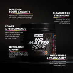 GAINS IN BULK No Matter What shaker prepared for gym session.