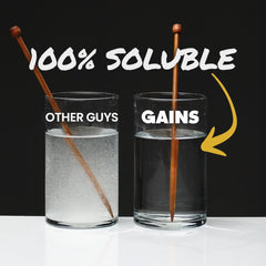 Gains in Bulk preworkout shake with creatine ready to mix
