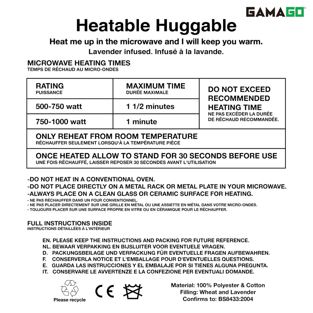 GAMAGO portable hug-ready heat pad for on-the-go relief.