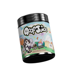 GG Goof Juice nutrition panel shows vitamins and fillers-free formula