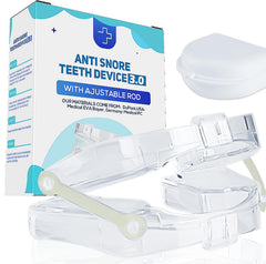 Ganberdey Anti-Snore Mouthguard+ front view, compact night-guard design for comfort.