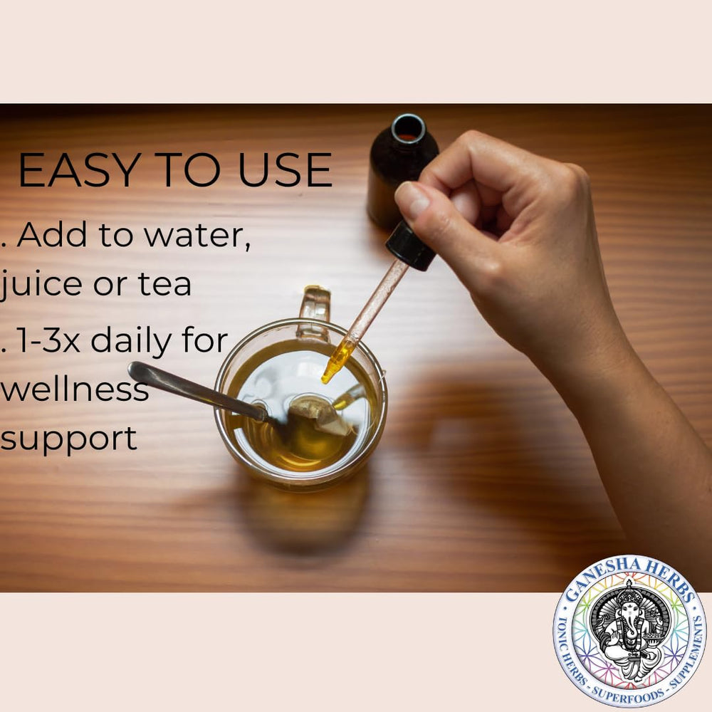 Ganesha Herbs SURAMAX stars anise fennel seeds blend shows aromatic botanical mix.