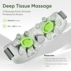 GANOEL Eye Massager cooling mode reduces under-eye puffiness.