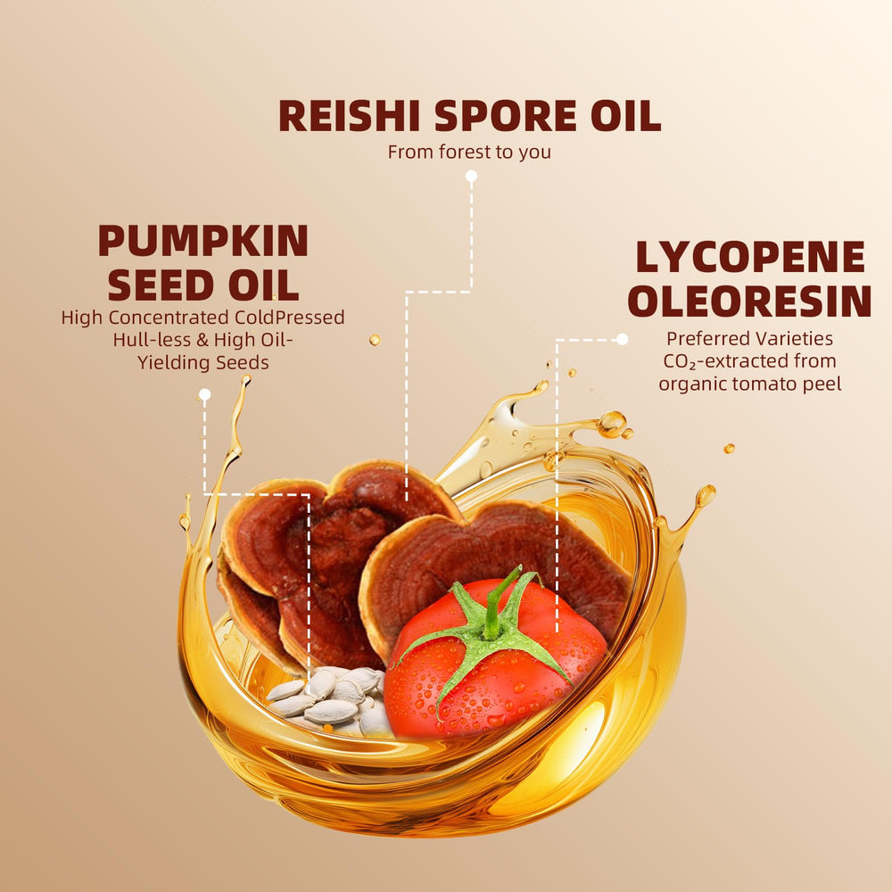 GANOHERB reishi spore oil capsule signals holistic wellness
