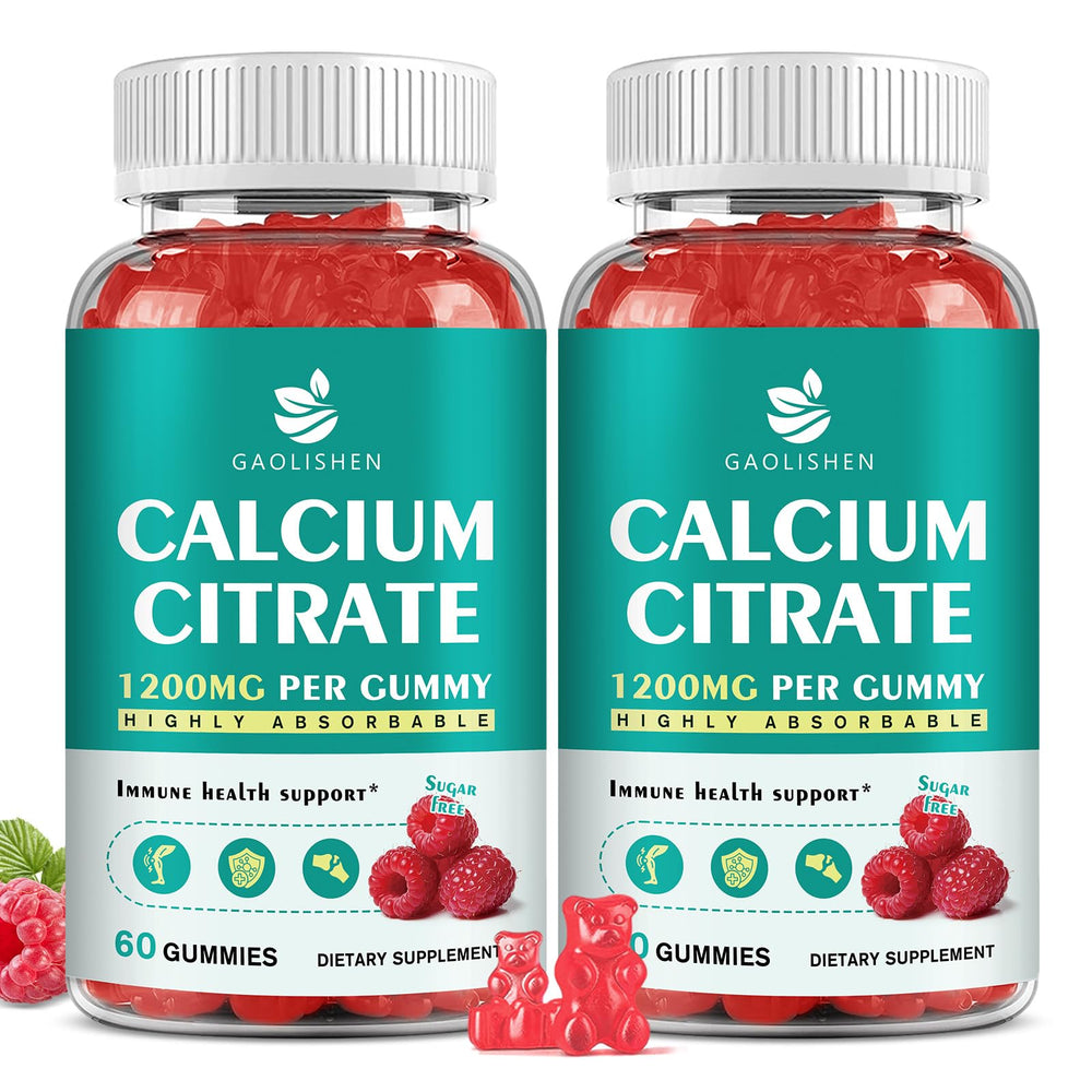 GAOLISHEN sugar-free calcium citrate bottle front view supports daily bone health.