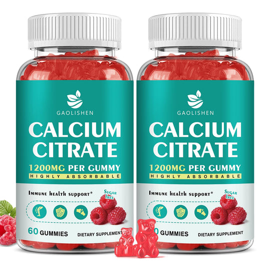 GAOLISHEN sugar-free calcium citrate bottle front view supports daily bone health.