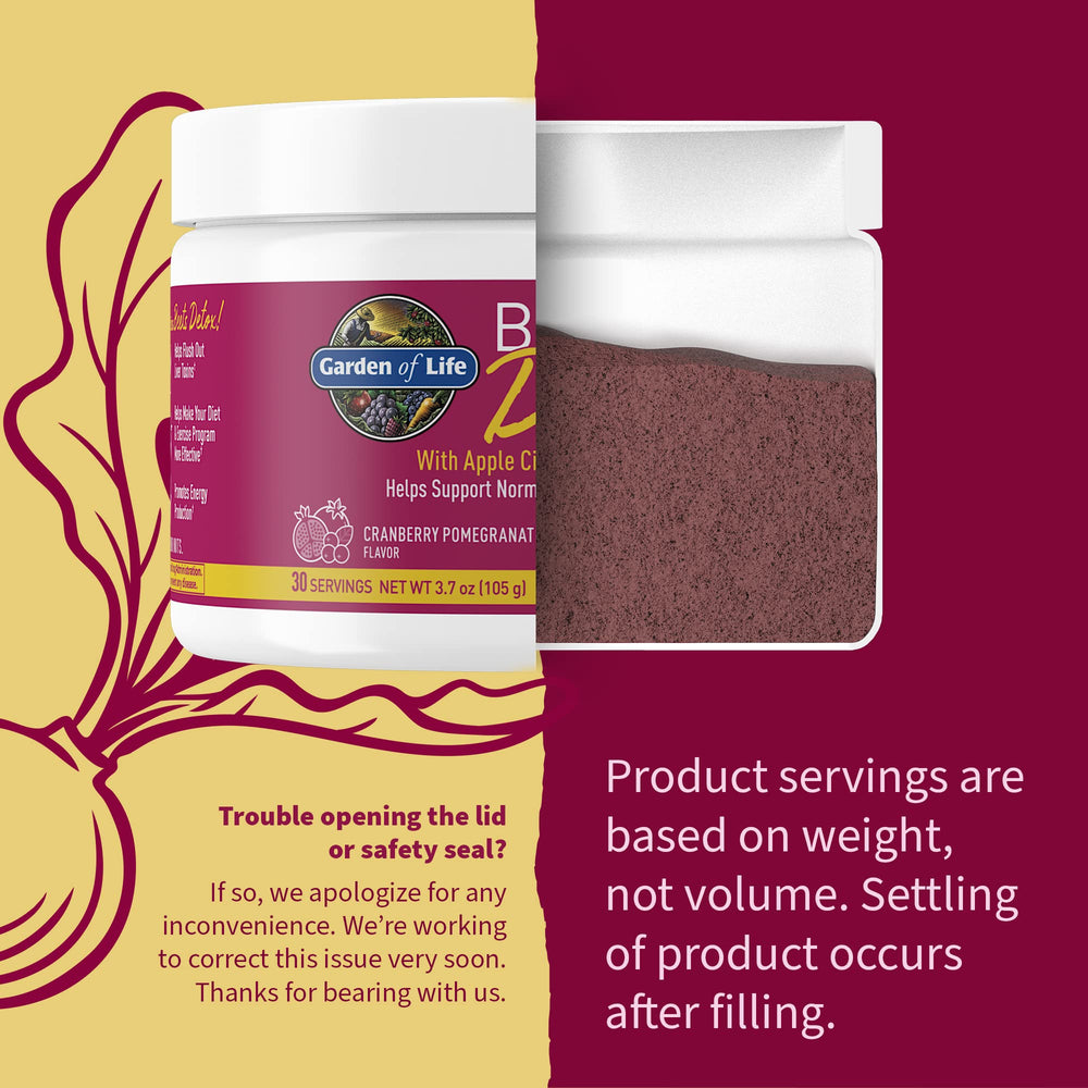 Garden of Life BEETS Detox organic antioxidant blend with lemon and tart cherry