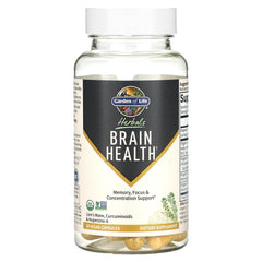 Lion’s Mane extract close-up inside Garden of Life Brain Health formula.