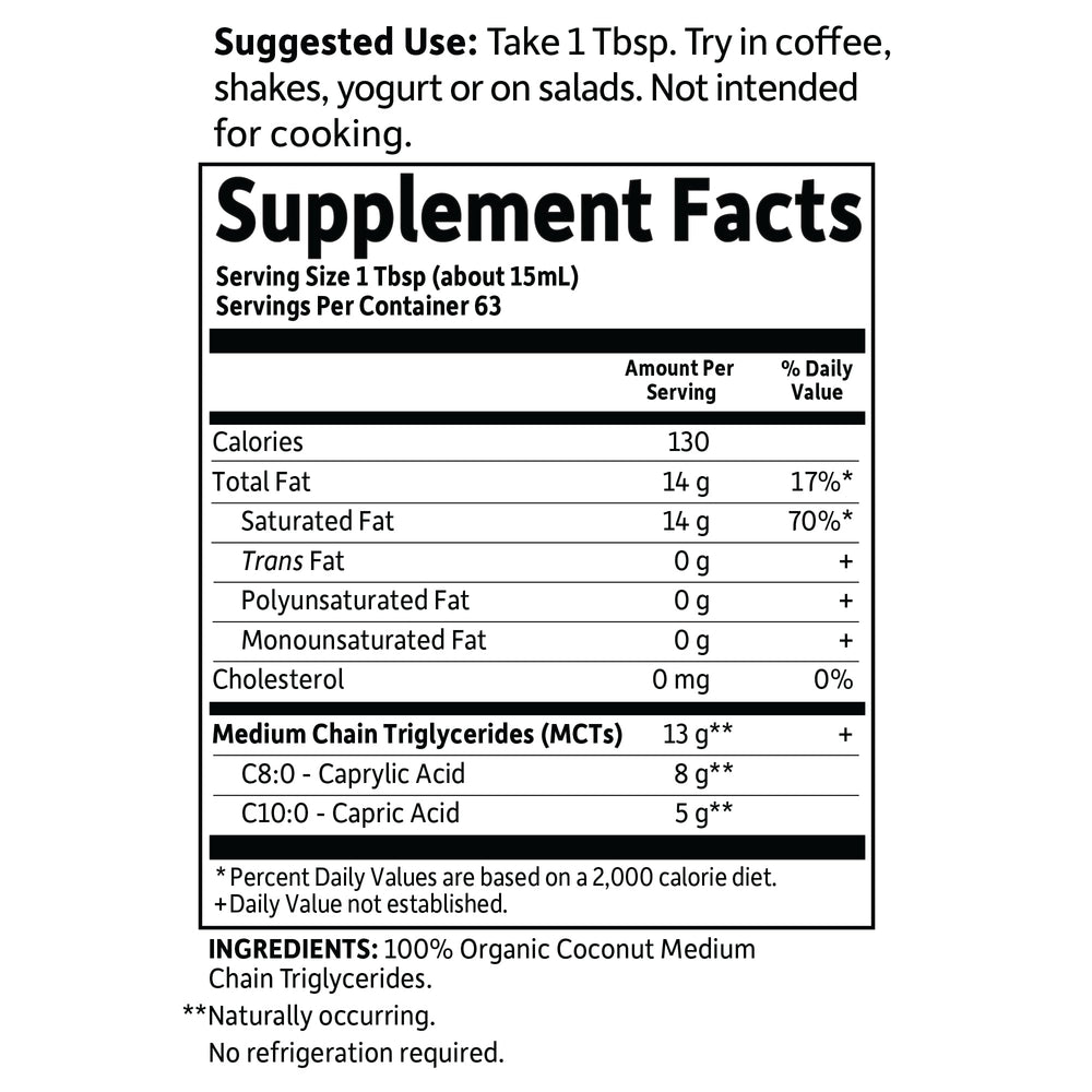 Garden of Life MCT oil added to coffee image suggests flavorless boost