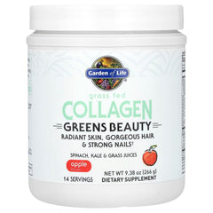 Garden of Life Collagen Greens ingredients with parsley, alfalfa, wheat grass, spinach and kale.
