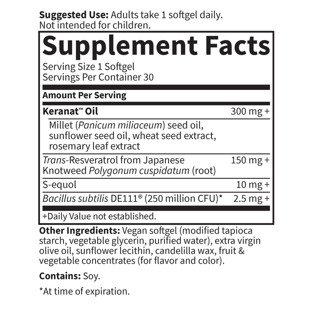 Garden of Life daily-use softgel being dispensed for a simple routine