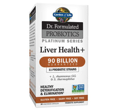 Garden of Life Liver Health bottle front for daily detox and digestion support.