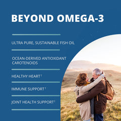 Garden of Life Oceans 3 softgels close-up shows two softgels per serving.