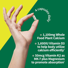 Garden of Life Raw Calcium algae-source image showcases natural minerals supporting joint comfort