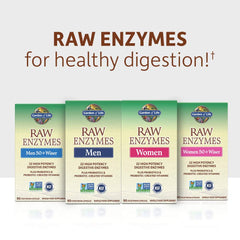Garden of Life RAW Enzymes 22 for Women 50+ USA-made seal