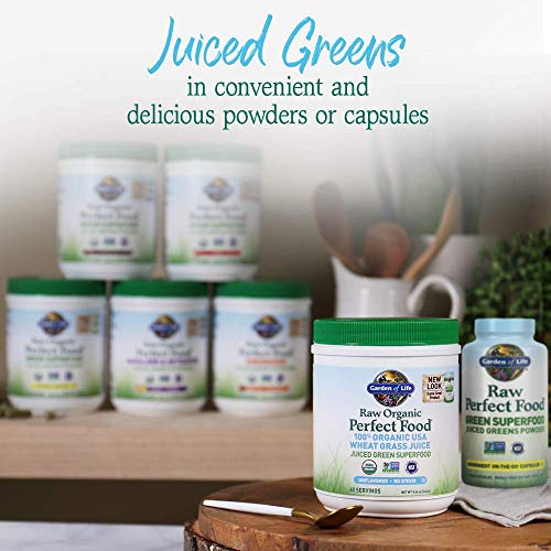 Daily smoothie idea with Garden of Life Raw Organic Perfect Food greens