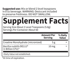 Athlete mixing pre-workout shake with Garden of Life SPORT Creatine.