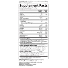 Garden of Life SPORT label closeup shows USDA Organic, non-GMO, NSF logos.