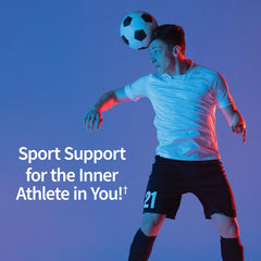 Garden of Life Sport Probiotics packaging on shelf highlighting gluten-free and dairy-free.