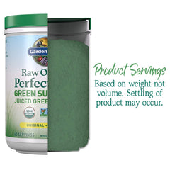 Powerful greens and sprouts communicate raw nutrition and energy