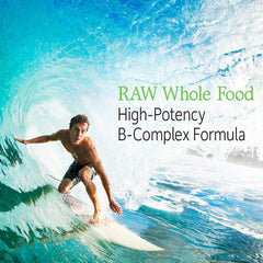 Garden of Life Vitamin B Complex folate-rich formula label accent.