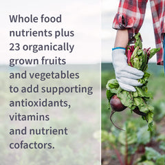 Lycopene, selenium and zinc in Vitamin Code Men for prostate health support.