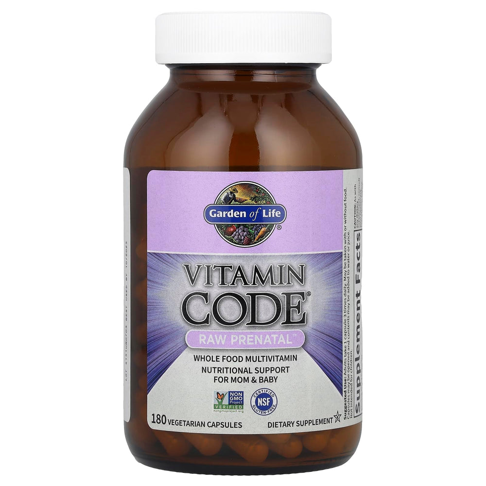 Group of RAW Prenatal capsules illustrating three-capsule daily dose.