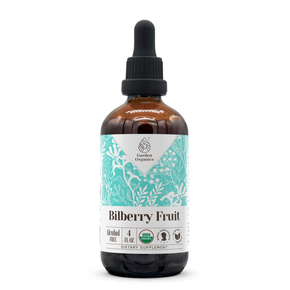 Garden Organics Bilberry dried fruit bottle ready for daily use