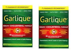 Garlique two-bottle pack on shelf for long-term supply.