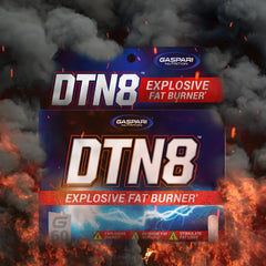 Gaspari DTN8 green tea extract capsules highlight natural energy.
