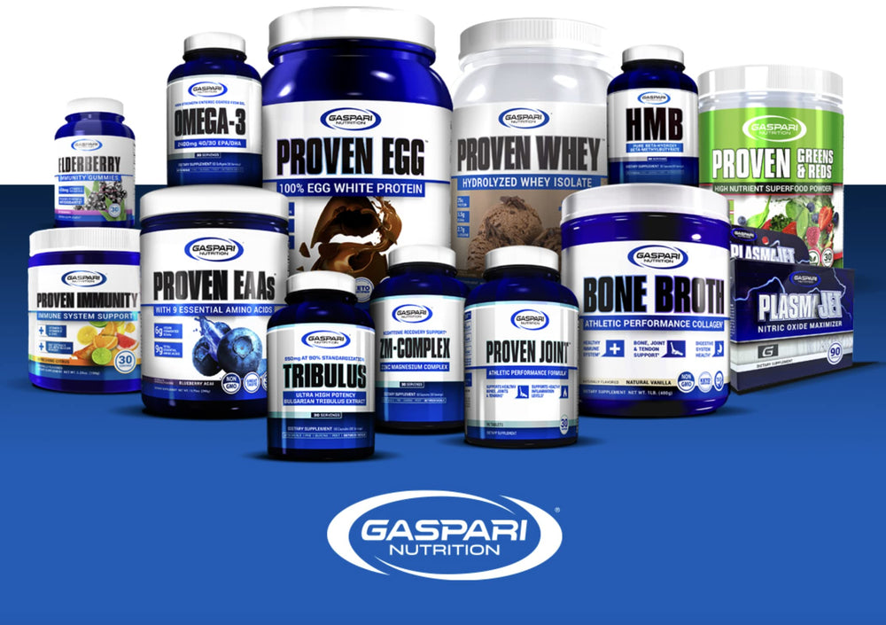 Gaspari Nutrition Bone Broth Collagen serving image suggests simple daily routine.