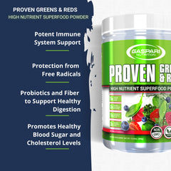Ingredients panel highlights red and green phytonutrients for balanced daily nutrition