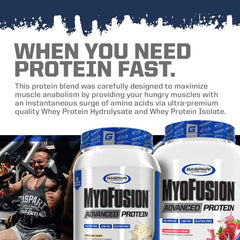 Gaspari Myofusion Vanilla Ice Cream servings scene demonstrating convenient daily protein option