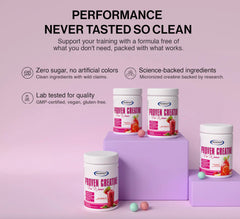 Gaspari Nutrition Proven Creatine for Women packaging on a kitchen counter.