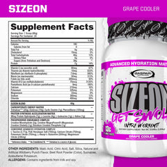 Gaspari SizeOn bottle being poured to demonstrate mix